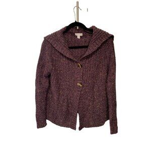 Vintage Y2K Charter Club Womens Size Large Long Sleeve Button Up Cardigan Sweate